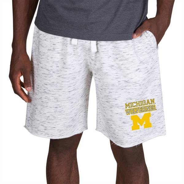 Concepts Sport Men's Michigan Wolverines White Alley Fleece Shorts product image