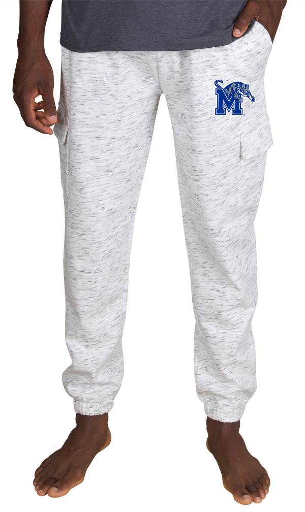 Concepts Sport Men's Memphis Tigers White Alley Fleece Pants product image