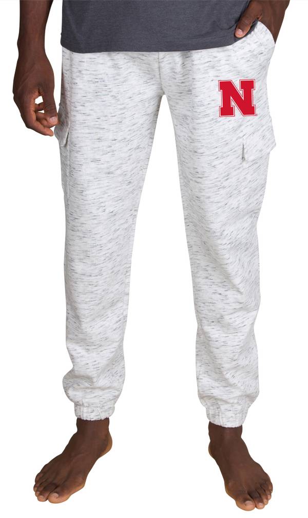 Concepts Sport Men's Nebraska Cornhuskers White Alley Fleece Pants product image