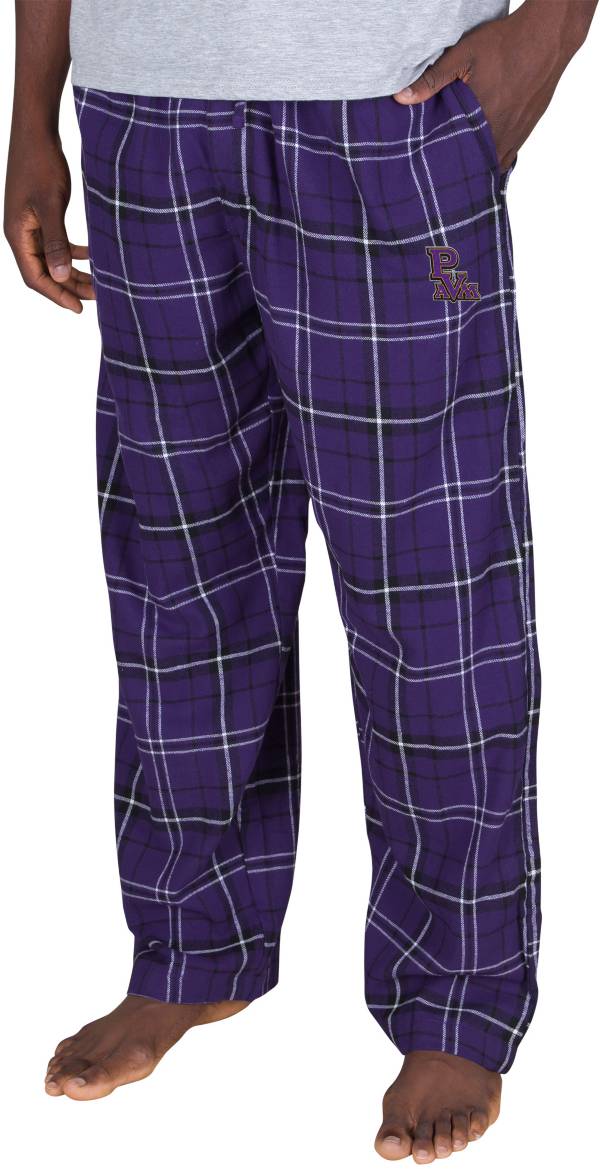 Concepts Sport Men's Prairie View A&M Panthers Purple/Black Ledger Plaid Flannel Pants product image