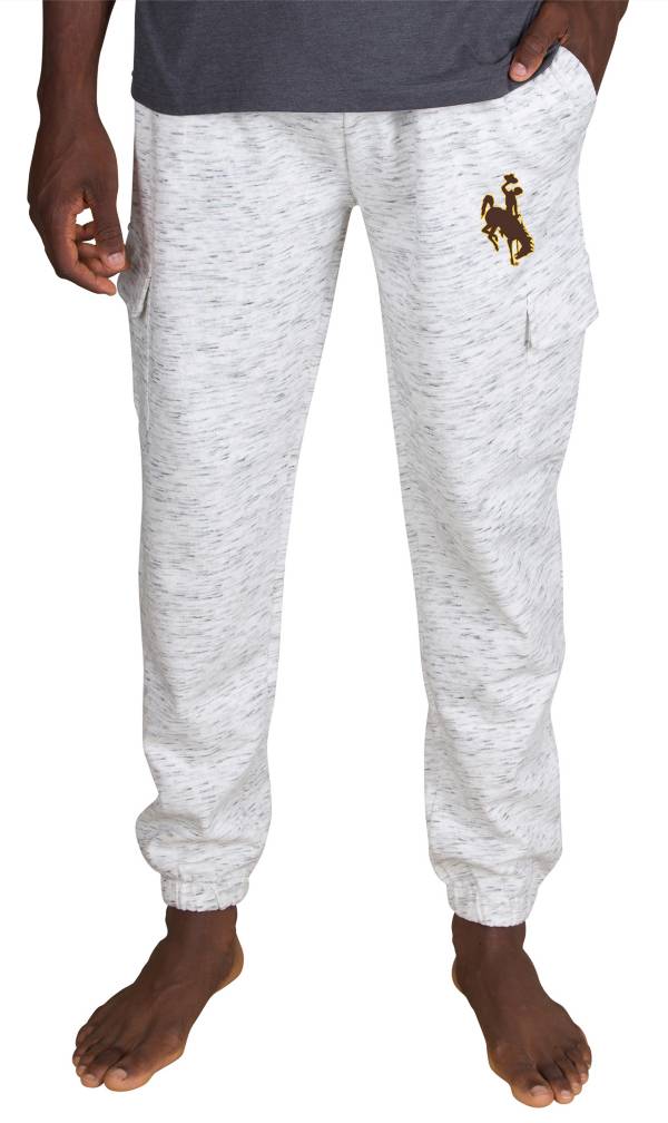 Concepts Sport Men's Wyoming Cowboys White Alley Fleece Pants product image