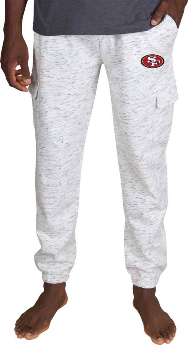 Concepts Sport Men's Louisville Cardinals White Alley Fleece Pants, Medium | Holiday Gift