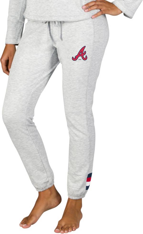 Concepts Sport Women's Atlanta Braves Grey Fleece Pants product image