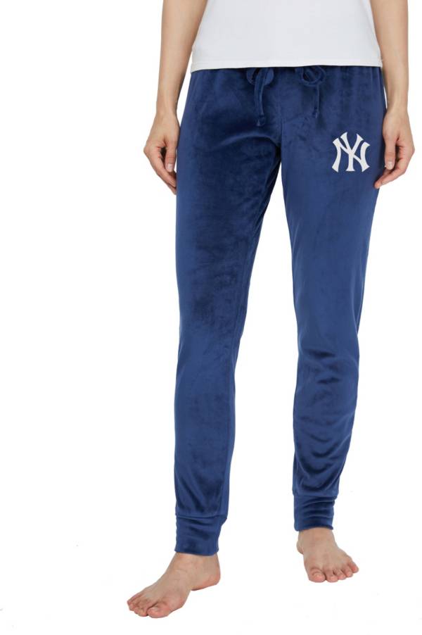 Concepts Women's New York Yankees Navy Velour Pants product image