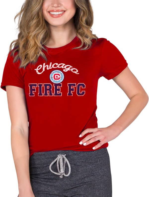 Concepts Sport Women's Chicago Fire Marathon Knit Red T-Shirt product image