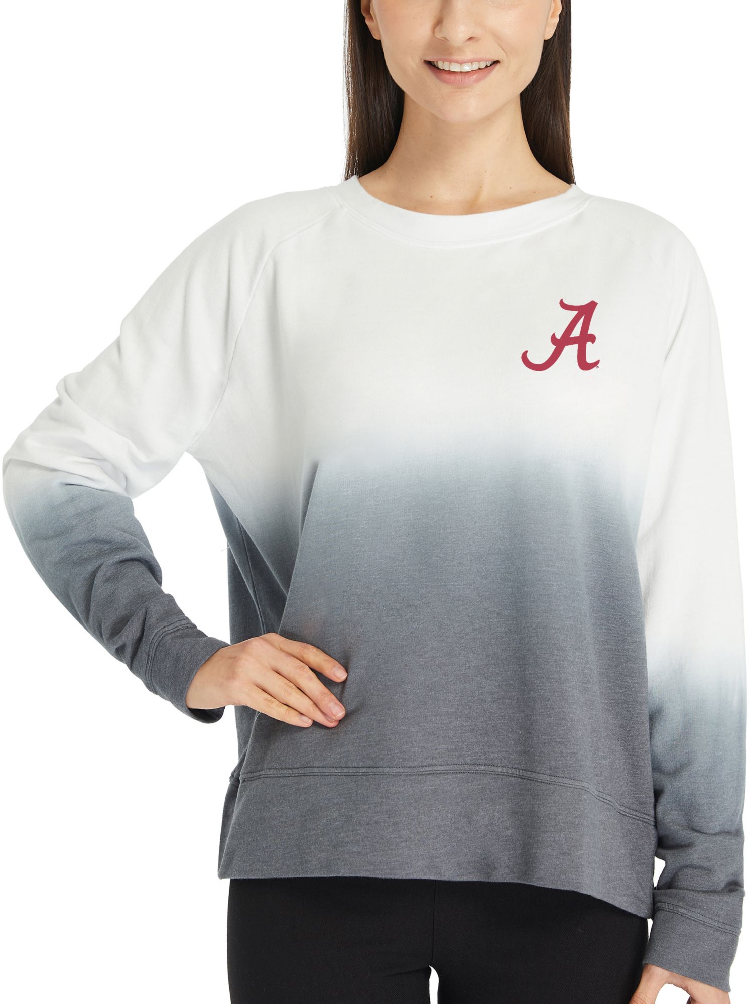 Concepts Sport Women's Alabama Crimson Tide Grey Terry Long Sleeve T-Shirt