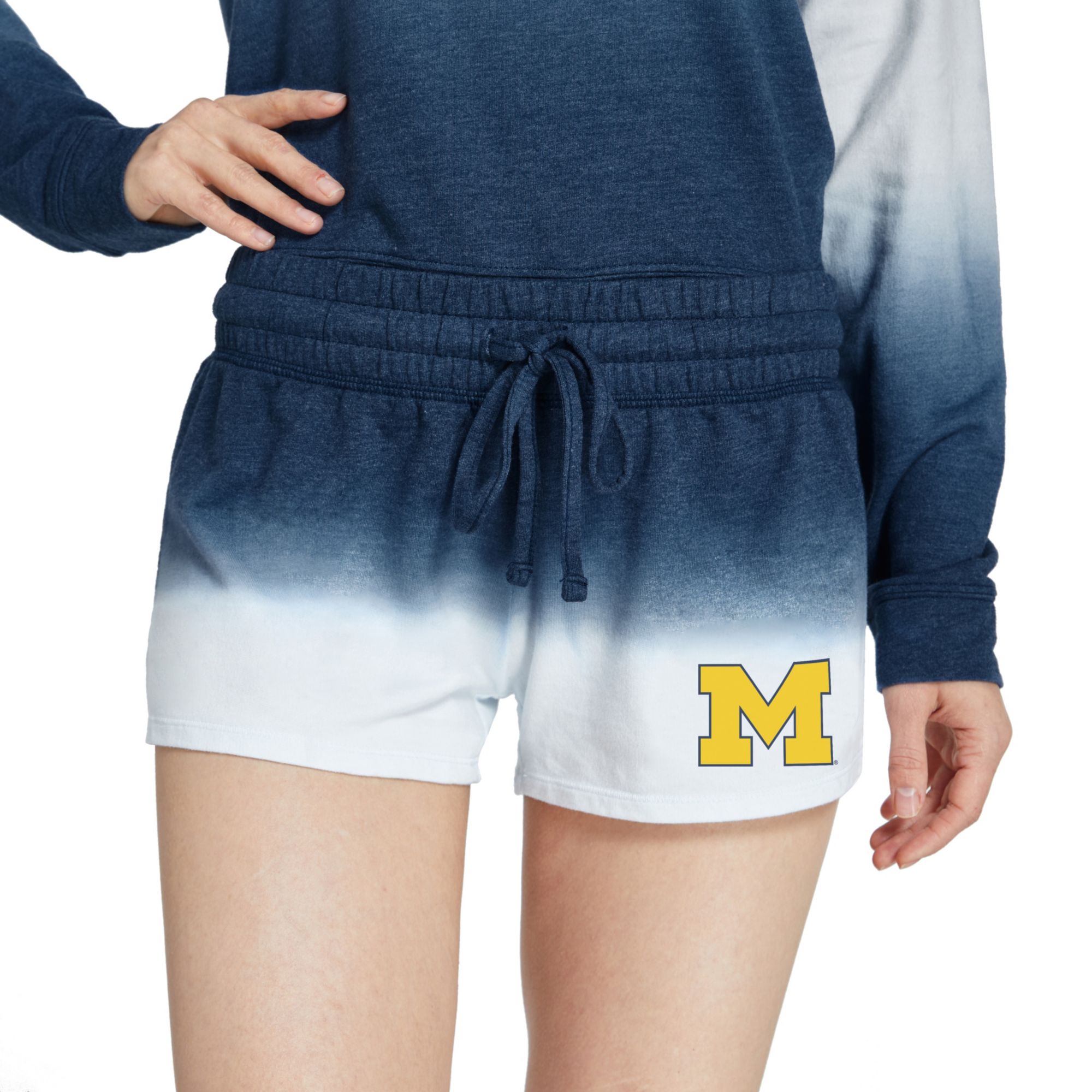 Concepts Sport Women's Michigan Wolverines Blue Terry Shorts product image