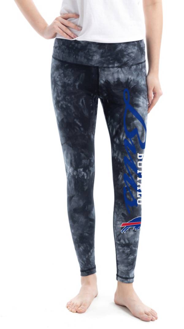 Concepts Sport Women's Buffalo Bills Burst Tie-Dye Black Leggings product image