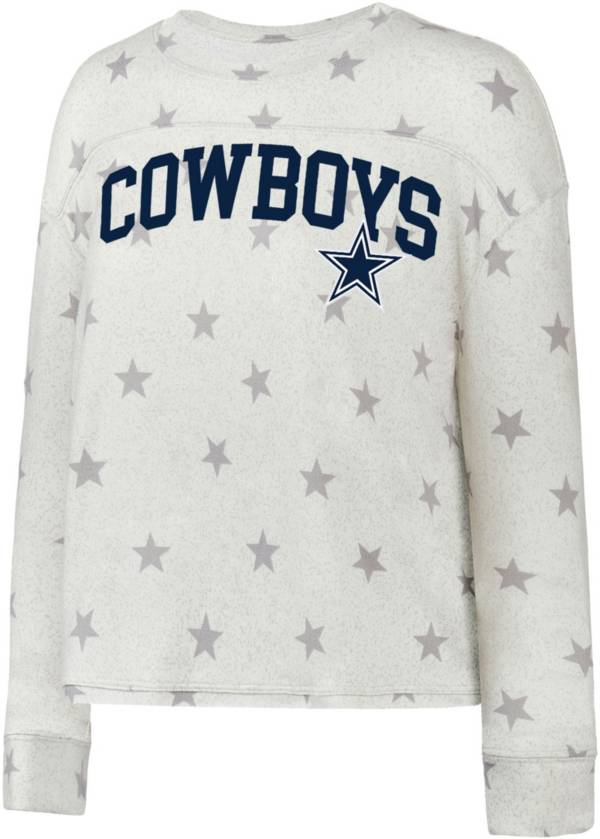 Concepts Sport Women's Dallas Cowboys Agenda White Long Sleeve Top product image