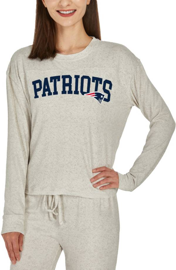 Concepts Sport Women's New England Patriots White Long Sleeve T-Shirt product image