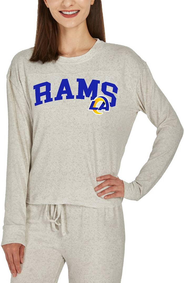 Concepts Sport Women's Los Angeles Rams White Long Sleeve T-Shirt
