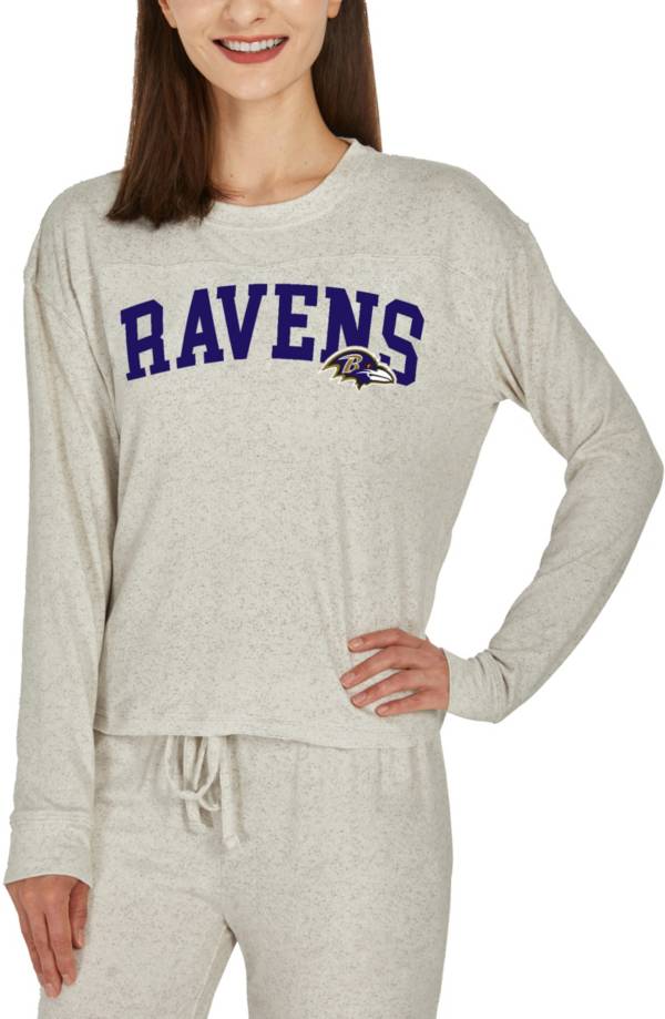 Concepts Sport Women's Baltimore Ravens White Long Sleeve T-Shirt