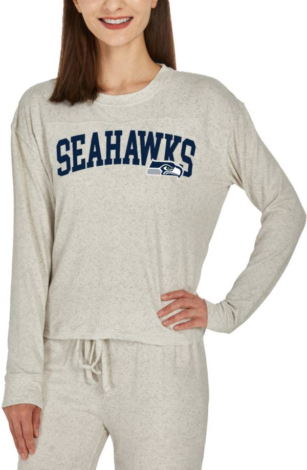 Concepts Sport Women's Seattle Seahawks White Long Sleeve T-Shirt product image
