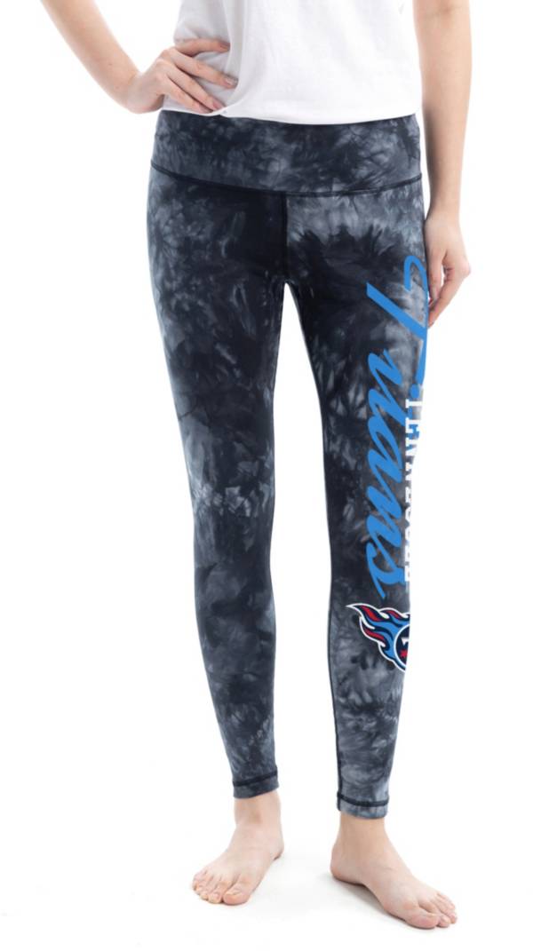 Concepts Sport Women's Tennessee Titans Burst Tie-Dye Black Leggings product image