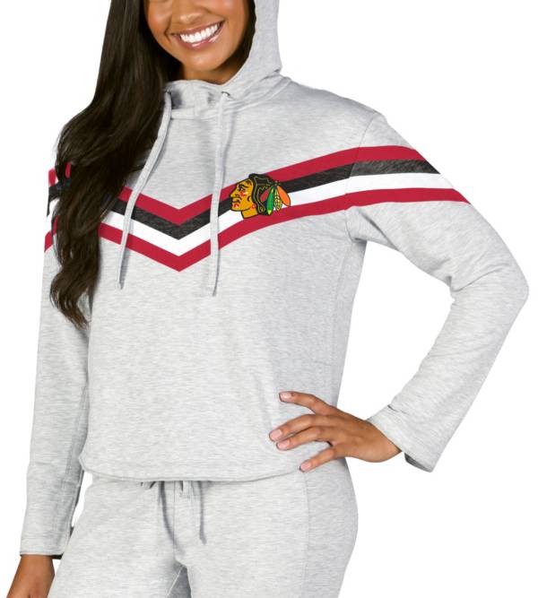 Concepts Sport Women's Chicago Blackhawks Grey Register Hoodie product image