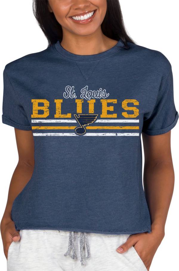 NHL St. Louis Blues Vintage Grey Tri-Blend T-Shirt