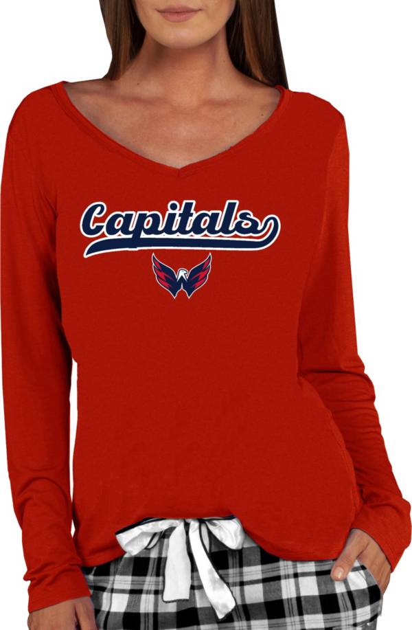 Concepts Sport Women's Washington Capitals Red Marathon T-Shirt product image