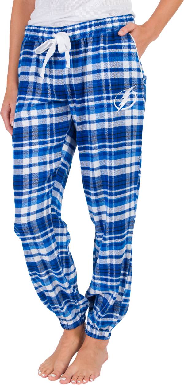 Concepts Sport Women's Tampa Bay Lightning Royal Mainstream Cuffed Flannel Pants product image
