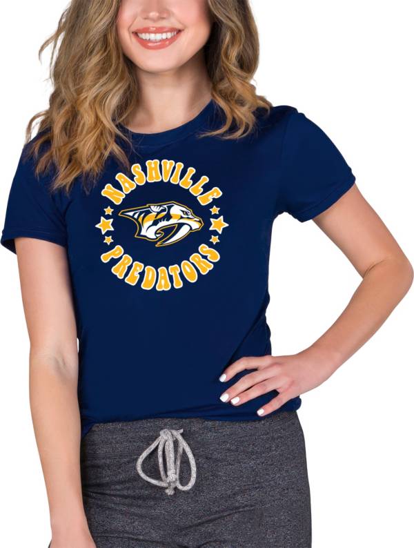 Concepts Sport Women's Nashville Predators Navy Marathon T-Shirt product image
