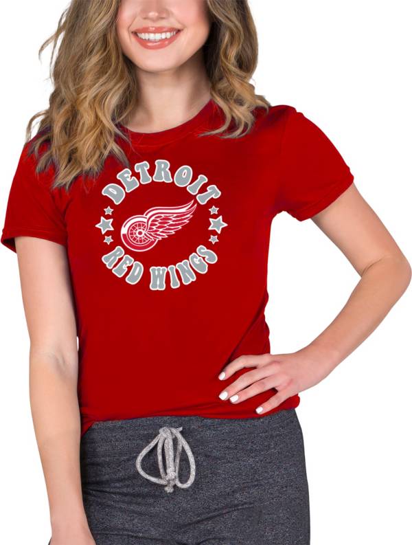 Concepts Sport Women's Detroit Red Wings Red Marathon T-Shirt, Medium