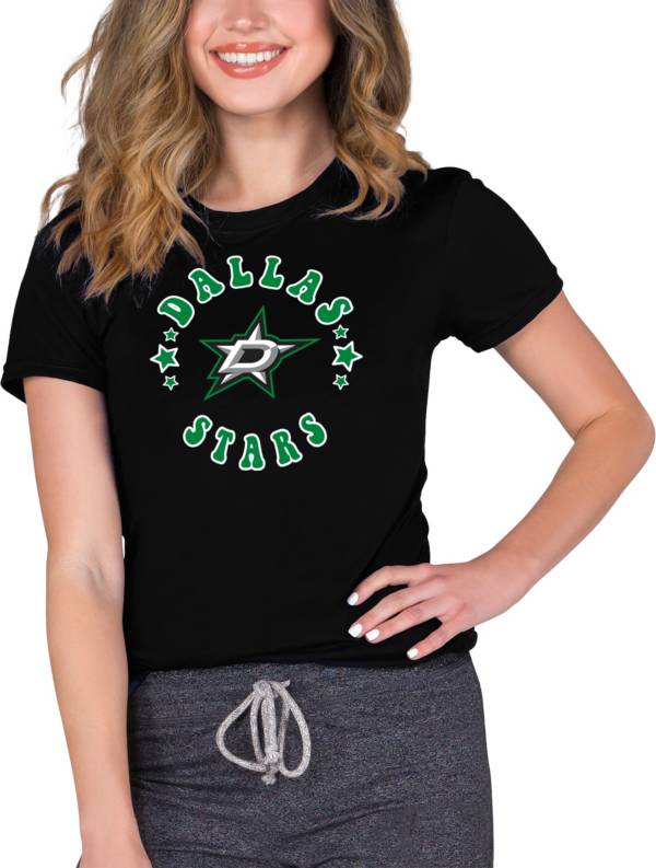 Concepts Sport Women's Dallas Stars Black Marathon T-Shirt product image