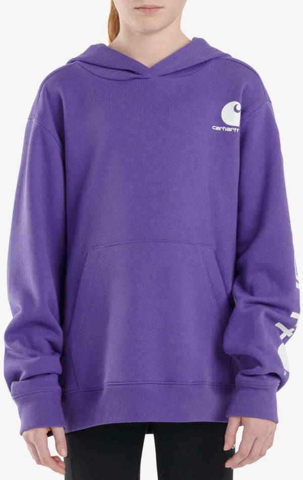 Purple carhartt sweatshirt hot sale