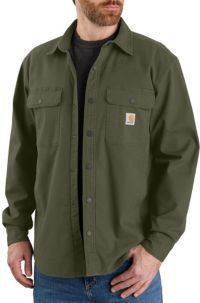 Carhartt Rugged Flex® Loose Fit Canvas Fleece-Lined Shirt Jacket