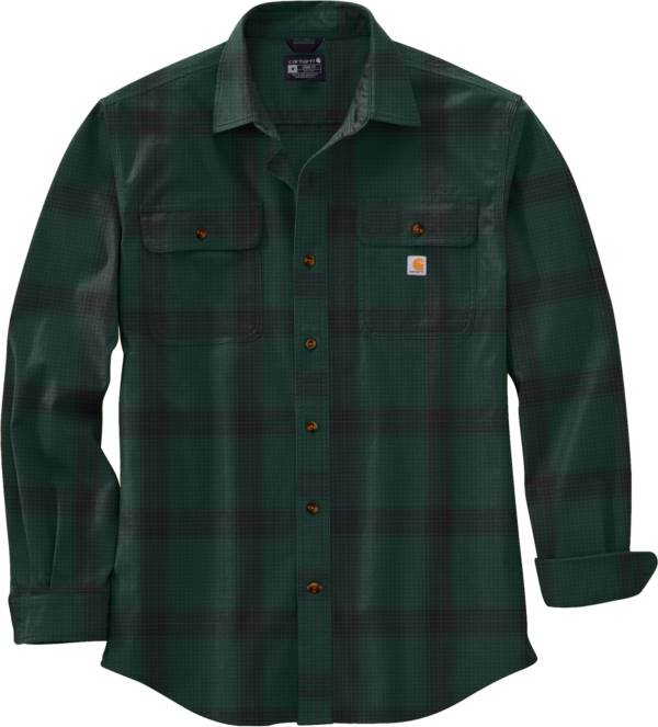Men's Loose Fit Flannel Sleeve Plaid Shirt | Dick's Sporting