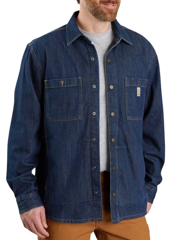 Blue jean shirt on sale jacket