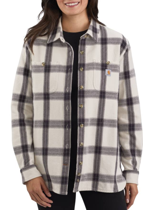 Carhartt Women's Loose Fit Heavyweight Twill Plaid Shirt product image