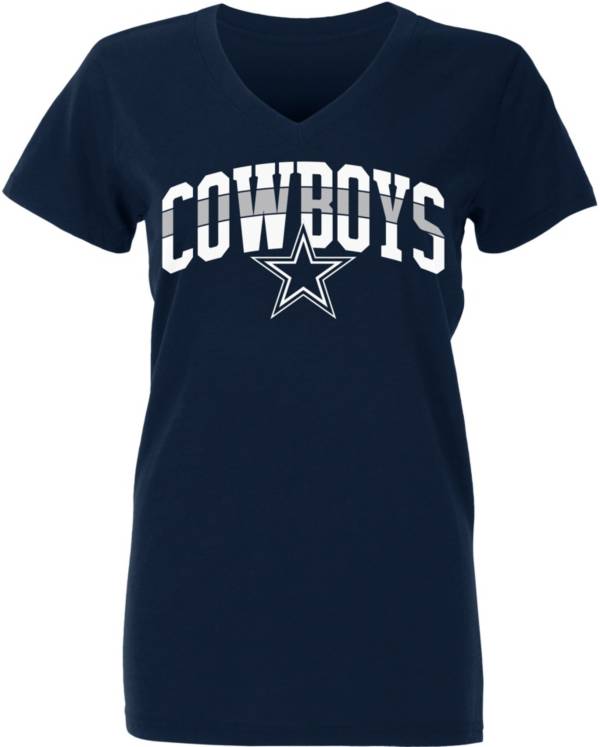 Dallas Cowboys Women's Celadine Navy T-Shirt