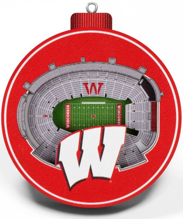YouTheFan Wisconsin Badgers 3D StadiumView Ornament product image