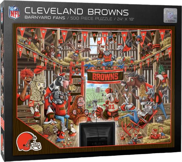 You The Fan Cleveland Browns 500-Piece Barnyard Puzzle product image