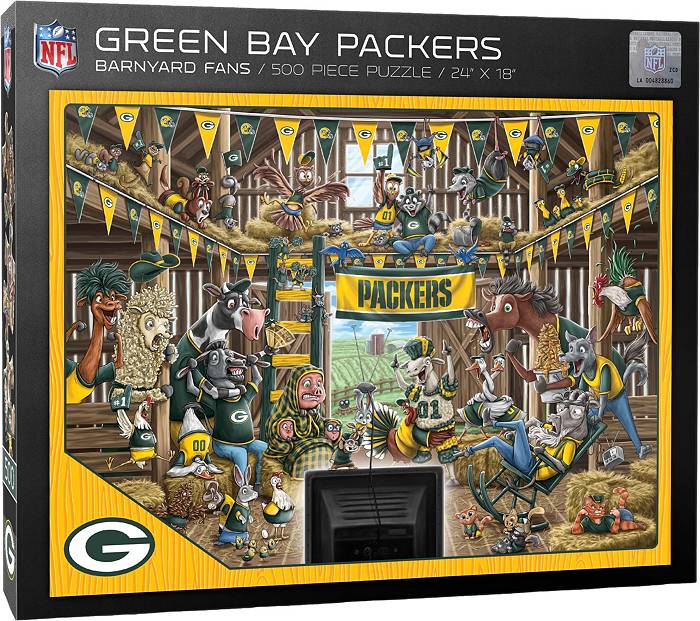 You The Fan Green Bay Packers 500-Piece Barnyard Puzzle