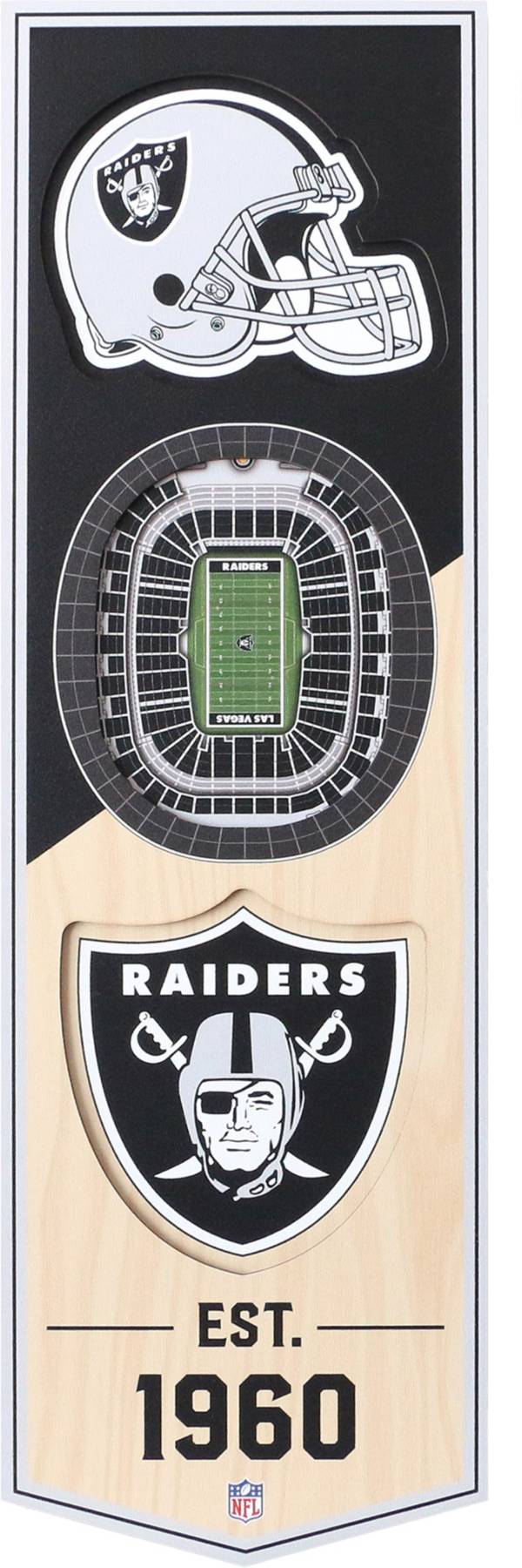 You The Fan Las Vegas Raiders 6''x19'' 3-D Banner product image