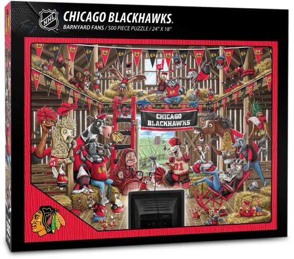 You The Fan Chicago Blackhawks Barnyard Puzzle product image