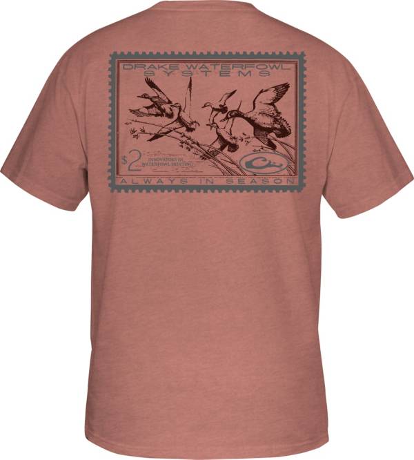 Drake Waterfowl Men's Stamped Teal Short Sleeve T-Shirt product image