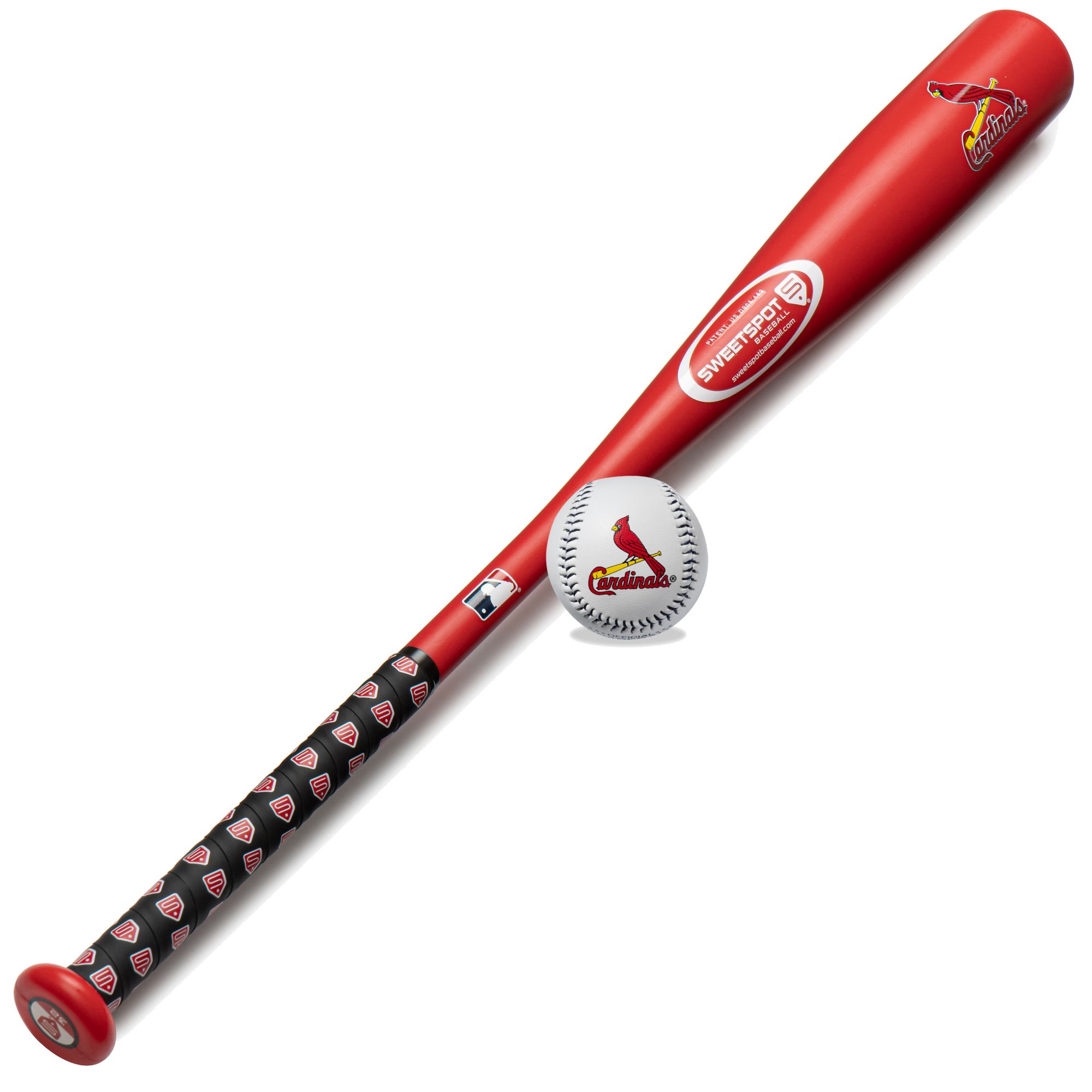 SweetSpot Baseball St. Louis Cardinals 32” Senior Bat and Spaseball Combo product image