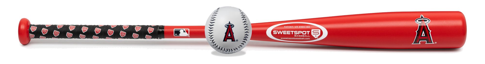 SweetSpot Baseball Los Angeles Angels 32” Senior Bat and Spaseball Combo product image