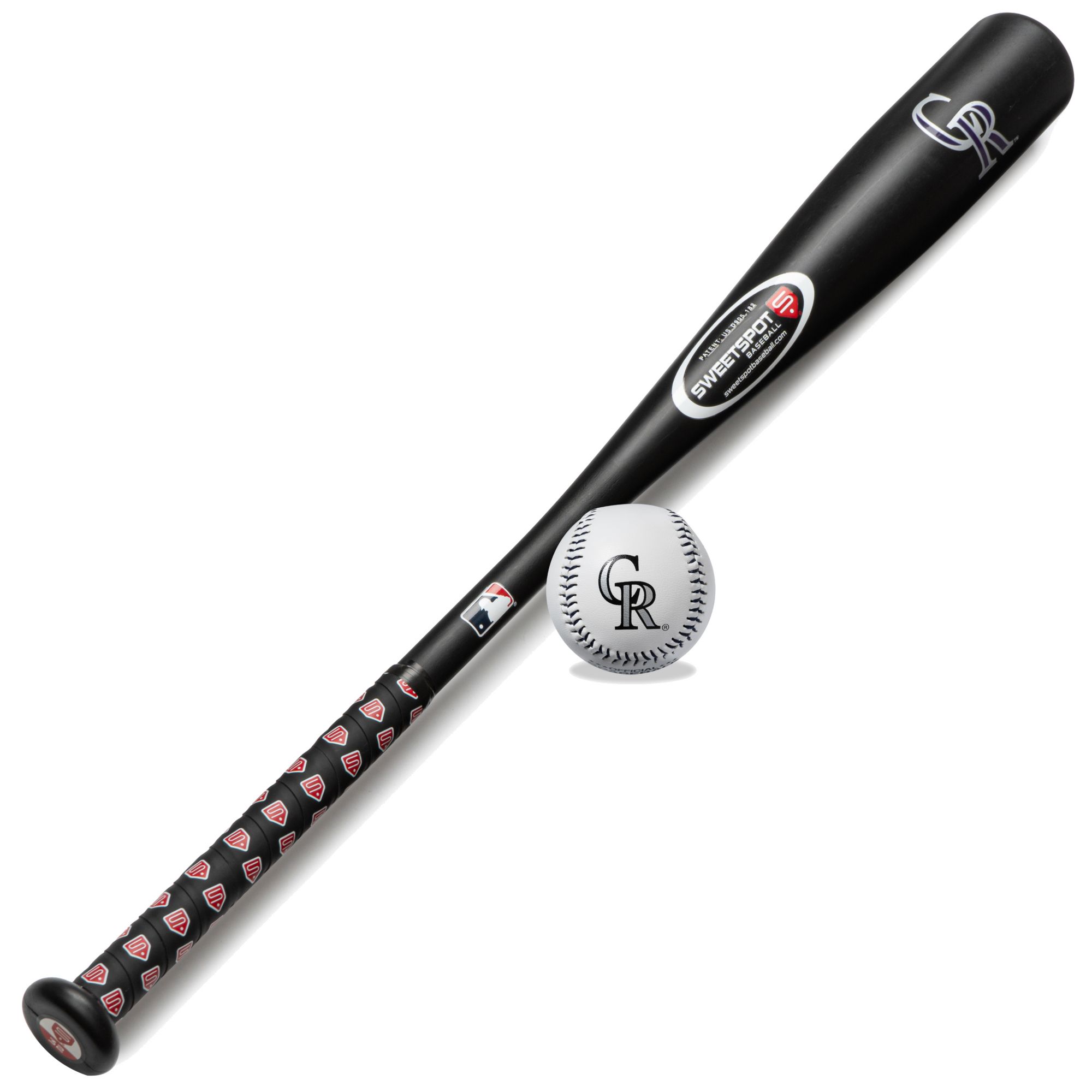 SweetSpot Baseball Colorado Rockies 32” Senior Bat and Spaseball Combo product image
