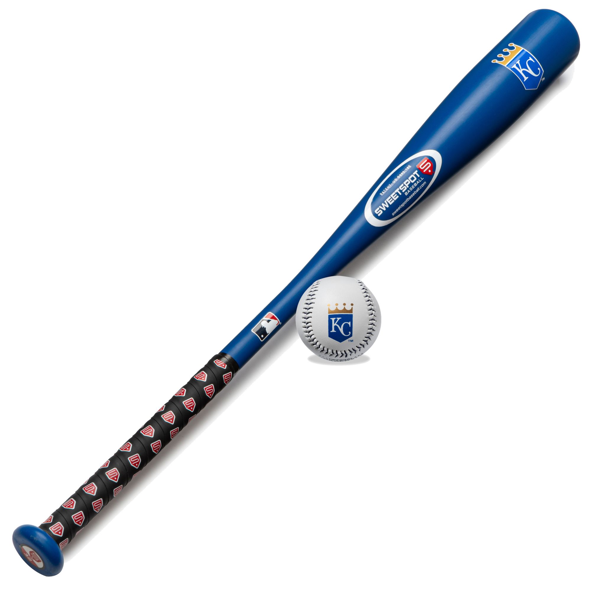 SweetSpot Baseball Kansas City Royals 32” Senior Bat and Spaseball Combo product image