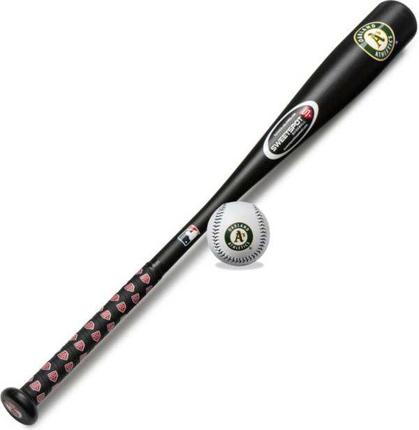 SweetSpot Baseball Oakland Athletics 32” Senior Bat and Spaseball Combo product image