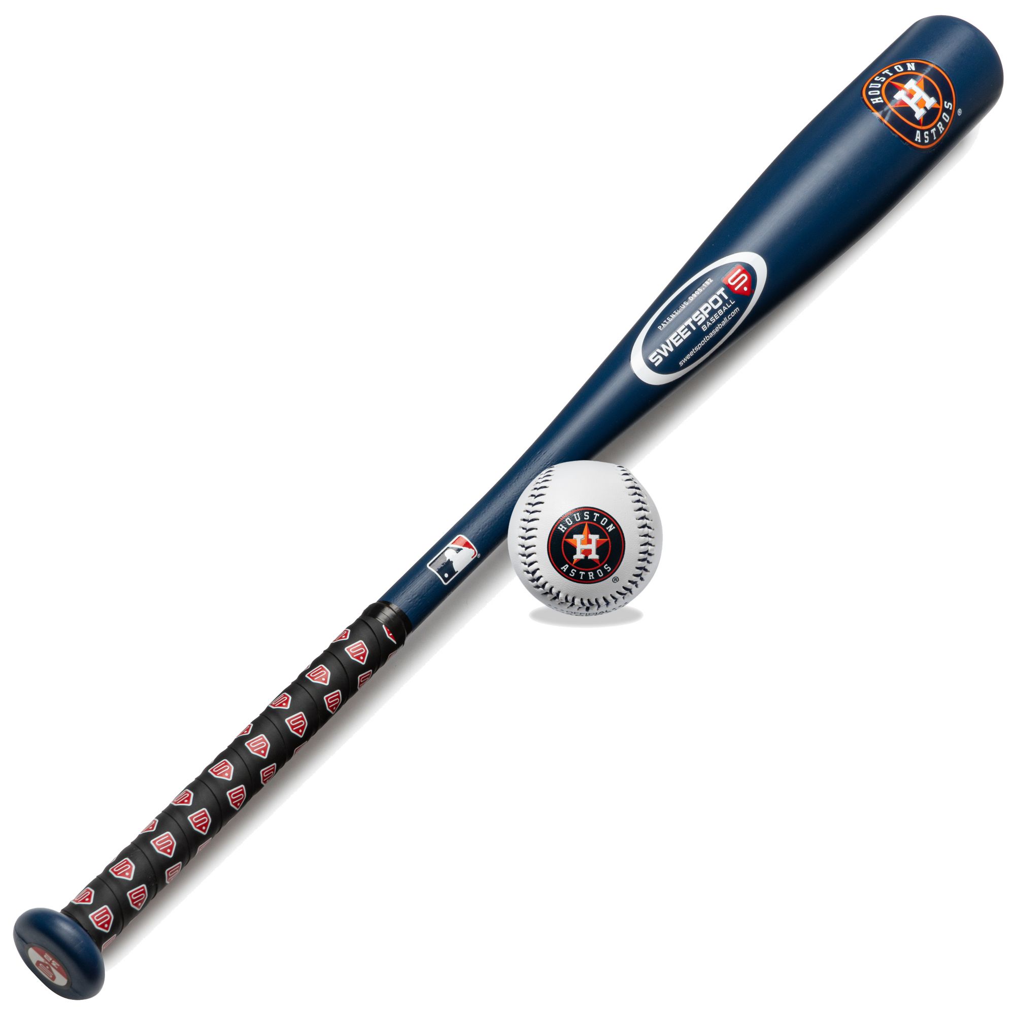SweetSpot Baseball Houston Astros 32” Senior Bat and Spaseball Combo product image