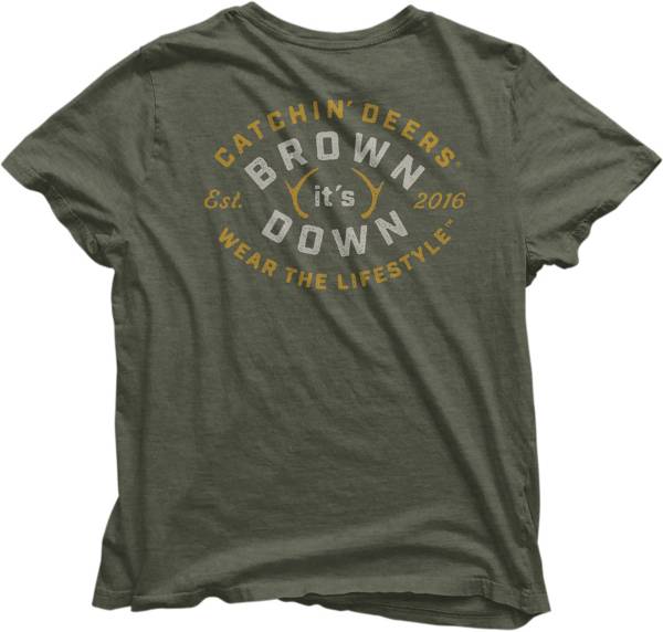 Catchin Deers Men's Brown It Down Short Sleeve T-Shirt product image