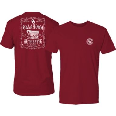 sorry, Great State Clothing Men's Oklahoma Sooners Crimson Vintage Label T-Shirt is currently out of stock