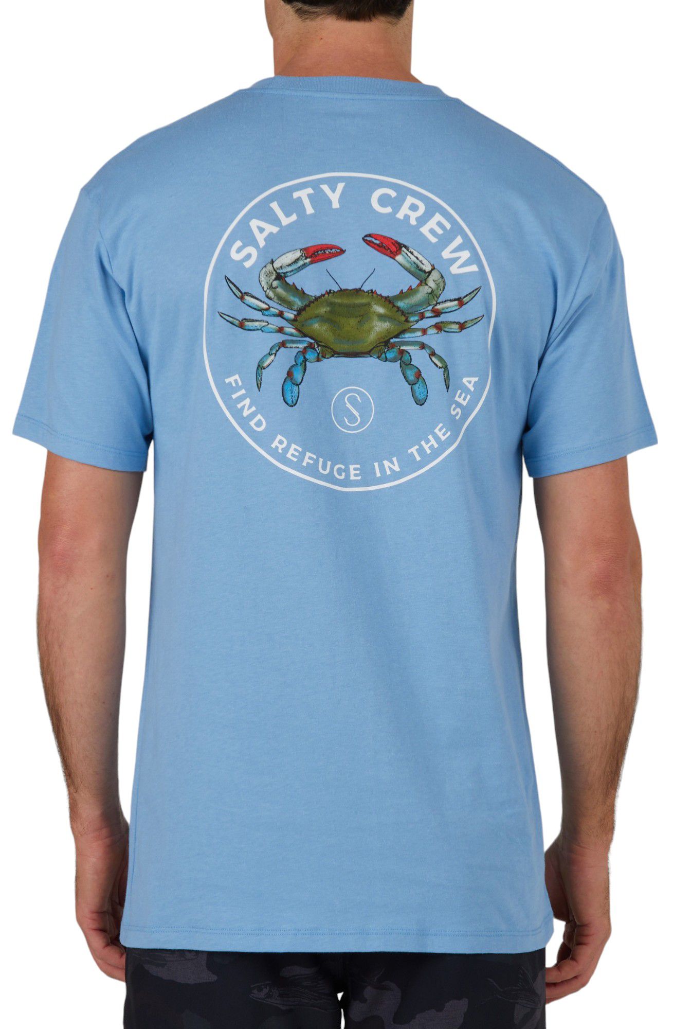 Salty Crew Men's Blue Crabber Premium Short Sleeve T-Shirt product image