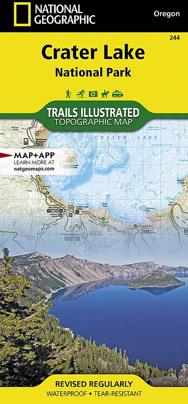 National Geographic Crater Lake National Park Map product image