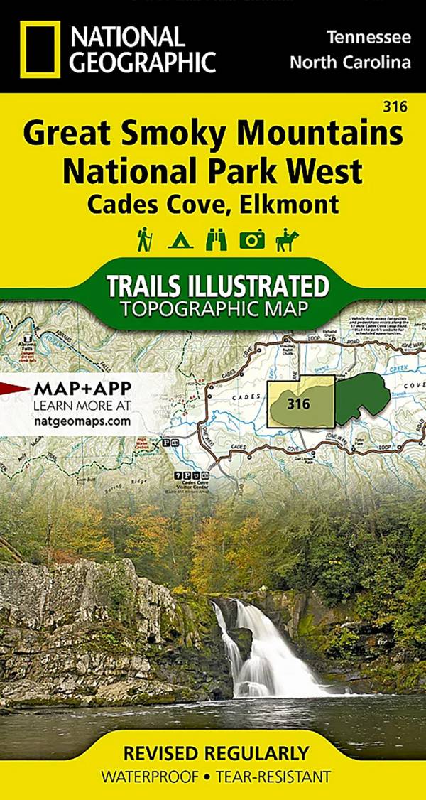 National Geographic Great Smoky Mountains NP West Map product image
