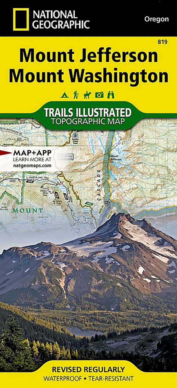 National Geographic Mount Jefferson Mount Washington Map product image