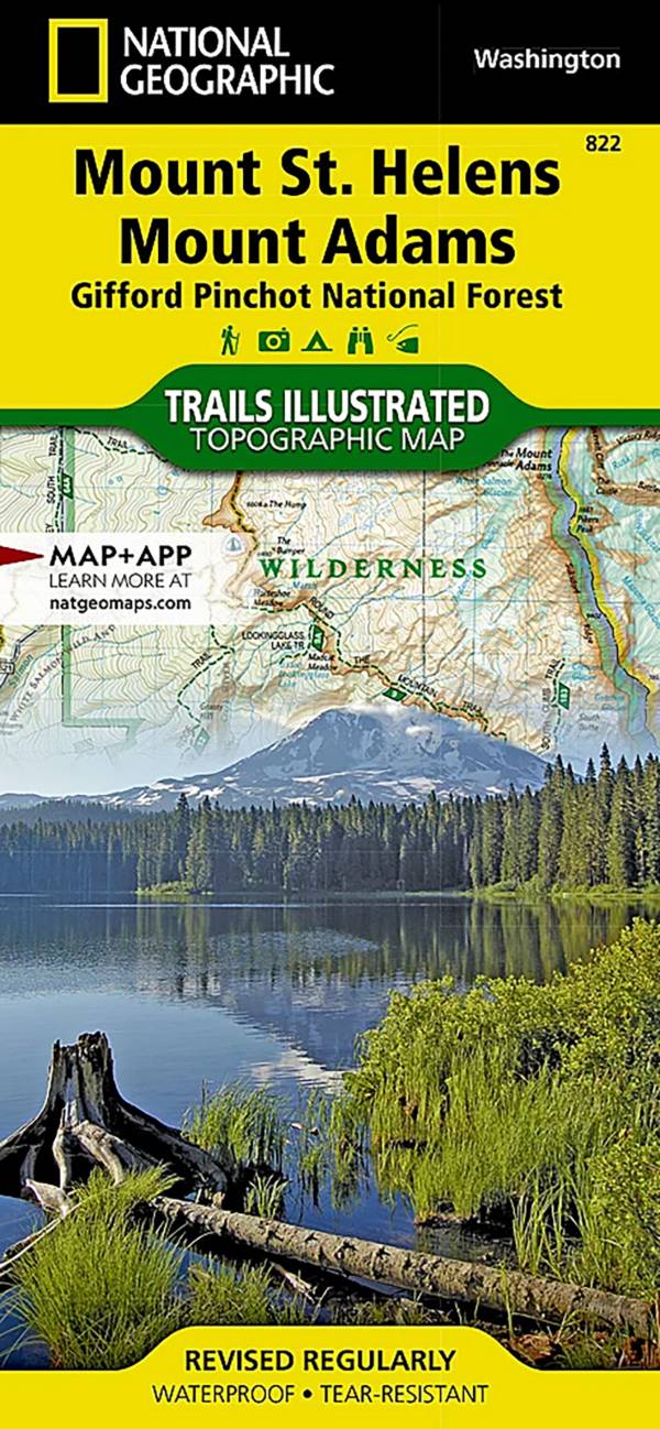 National Geographic Mount St. Helens, Mount Adams Map product image